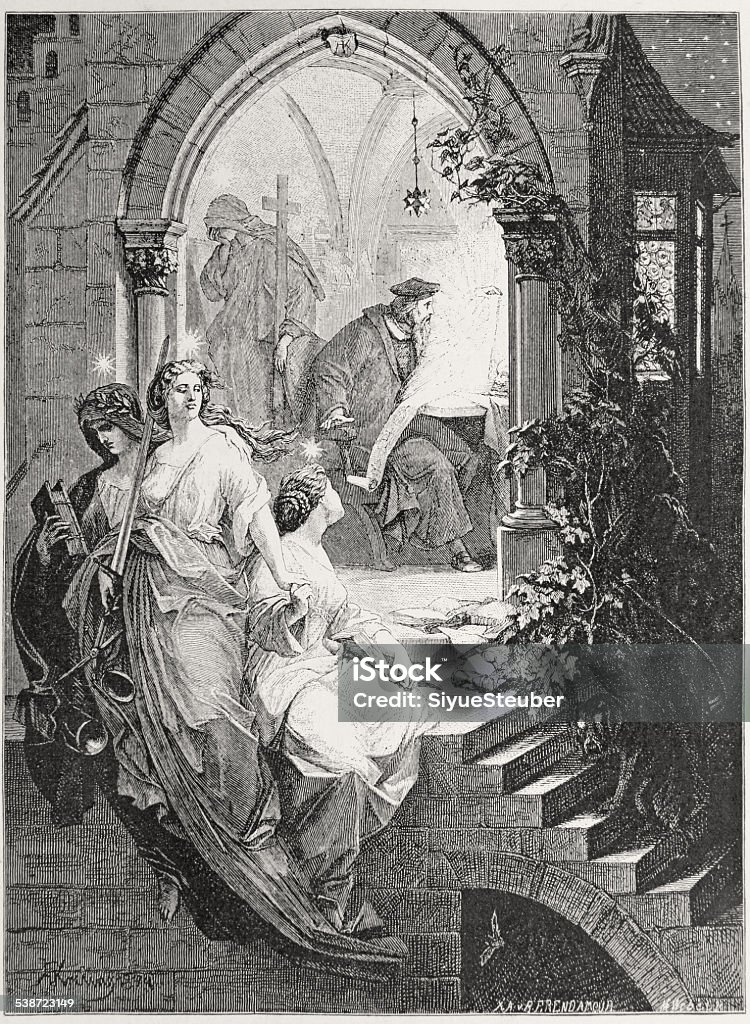 Madison Faust Classic Illustration From Faust Stock Illustration - Download Image Now ...