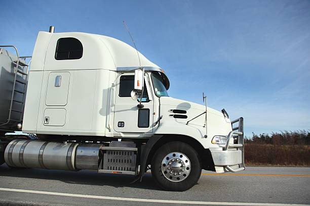 istock Semi-truck on a highway 538723699