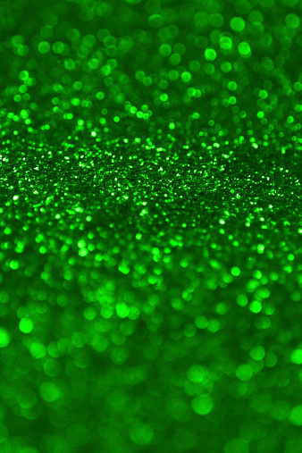 Abstract Green Defocus Lights Background