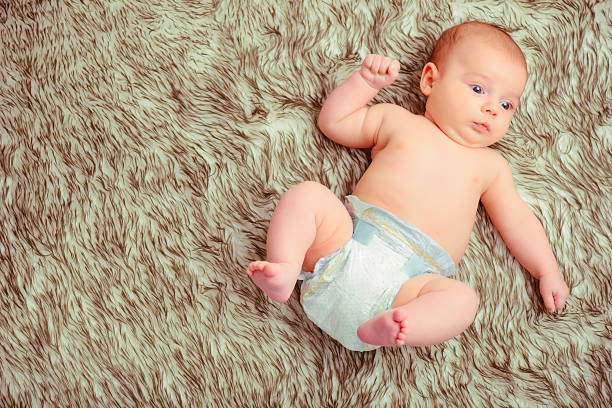 istock Adorable little baby in diaper 538724955
