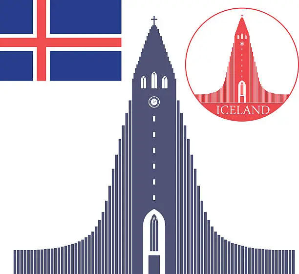 Vector illustration of Iceland
