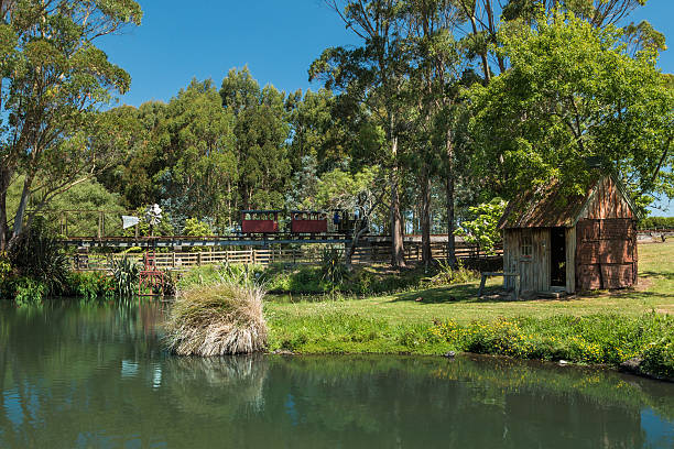 istock Pond Garden Area 538745431