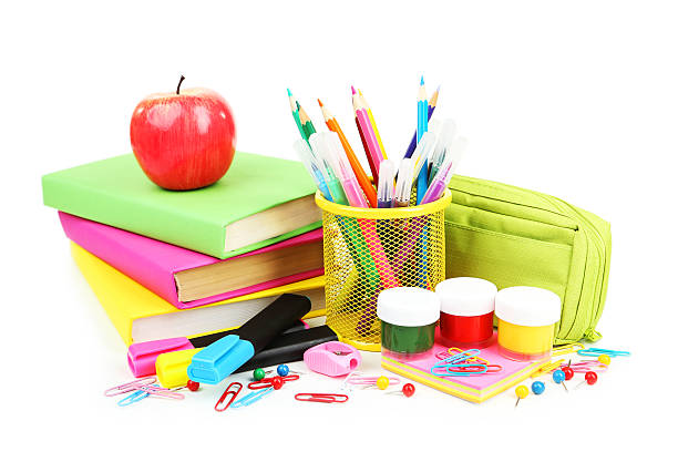 istock School supplies isolated on white 538745767