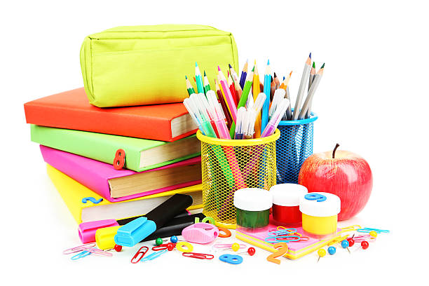 istock School supplies isolated on white 538745777
