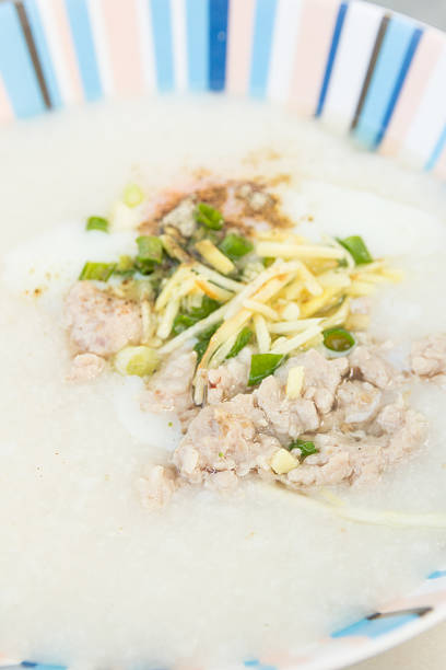 istock Congee or rice porridge with mince pork 538747935