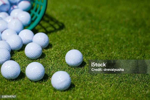 Golf Balls Basket Stock Photo - Download Image Now - Golf, Bucket, Golf Ball