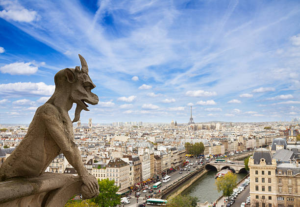 istock Gargoyle on Notre Dame Cathedral, France 538751369