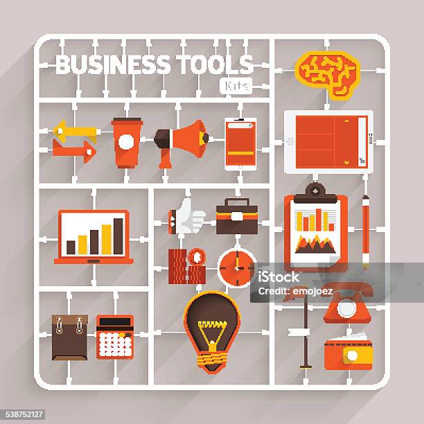 Business Tools Kits Stock Illustration - Download Image Now - Model Kit, Gardening Equipment, Leadership