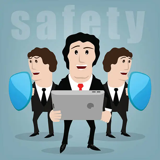 Vector illustration of Secure