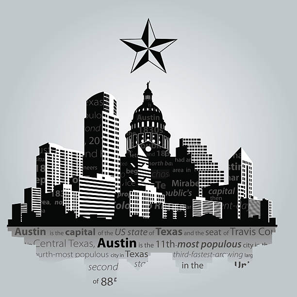 ilustraciones, imágenes clip art, dibujos animados e iconos de stock de austin - para state illustrations