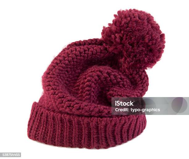 Knitted Beanie Stock Photo - Download Image Now - Cap - Hat, Winter, Cut Out