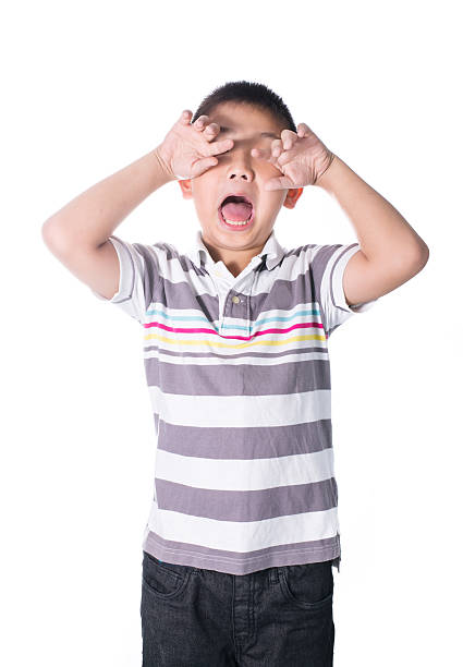 istock Asian boy sad and crying isolated 538771547