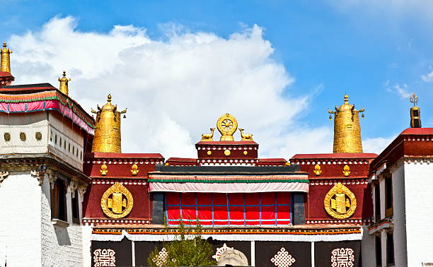 istock Tibetan plateau scene-Jokhang Temple and prayers 538771577