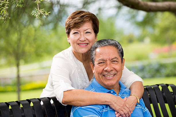 istock Senior couple in park 538771773