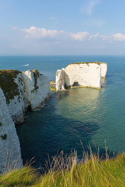 istock Jurassic Coast Dorset England UK Old Harry Rocks chalk formations 538772593