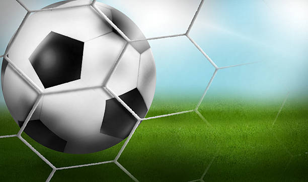 เป้าหมาย ฟุตบอลพื้นหลังบอลกราฟิกการออกแบบ 3 มิติ ภาพสต็อก -  ดาวน์โหลดรูปภาพตอนนี้ - Football - Ball, Football - Sport, การถ่ายภาพ - ภาพ  - iStock