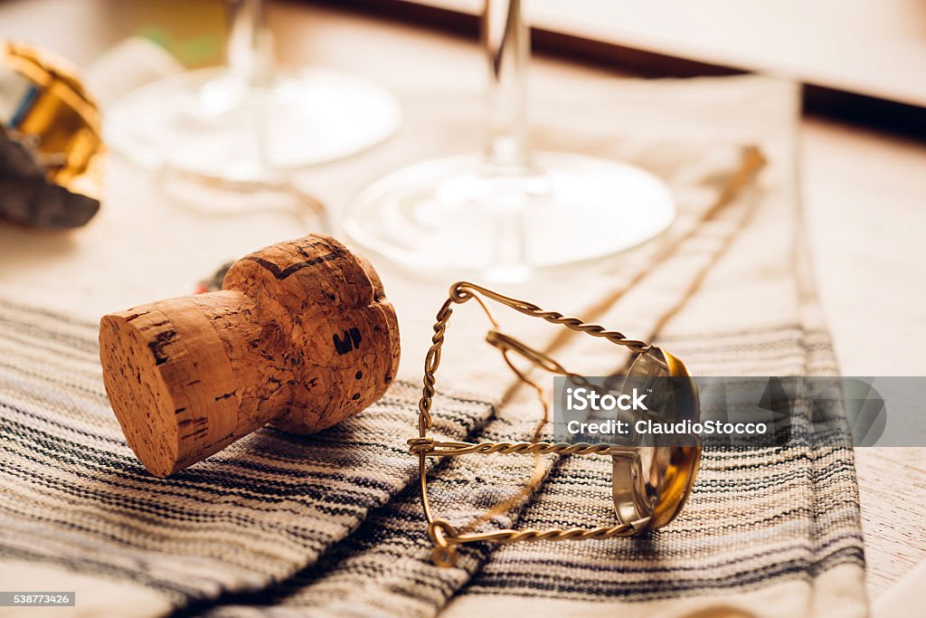 cork and bottle opener - wine Alcohol - Drink Stock Photo