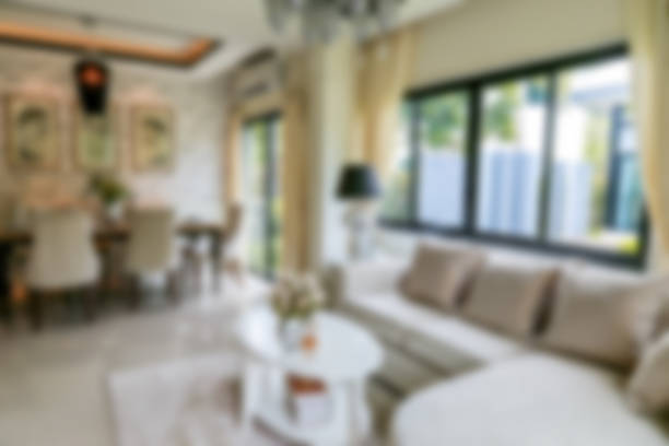 istock nice design living room interior blur background 538777458