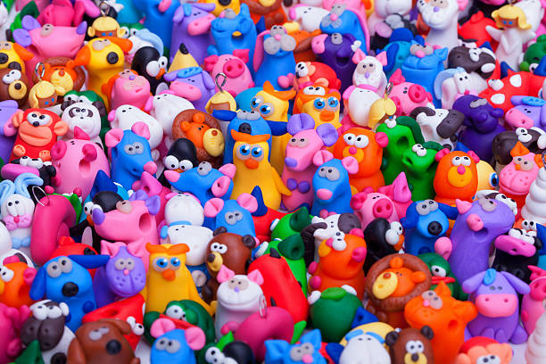 istock Large group of clay toys 538777538