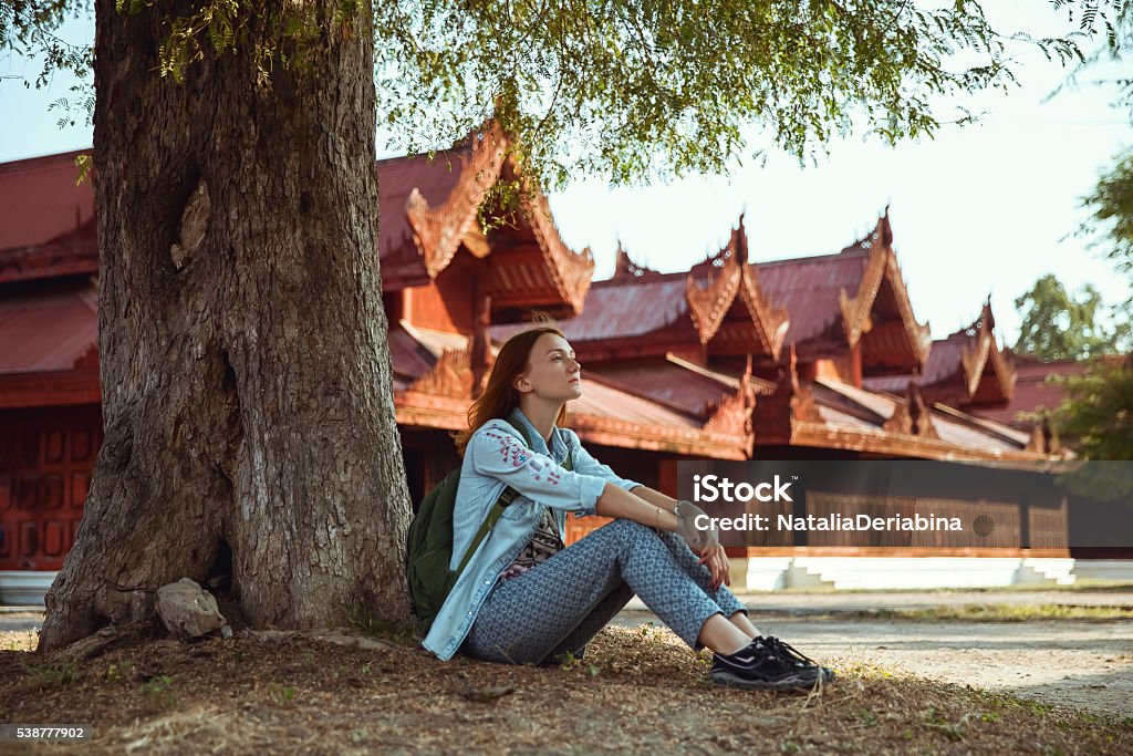 Traveler. Mandalay, Myanmar (Burma) Adult Stock Photo