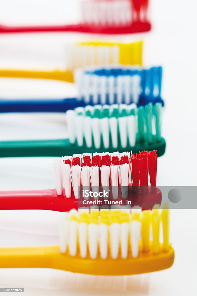 Variety of toothbrushes 2015 Stock Photo