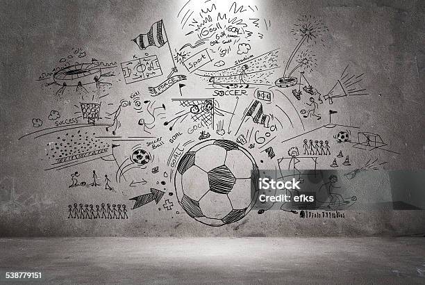 Soccer Doodle Stock Illustration - Download Image Now - Soccer, Soccer Ball, Doodle