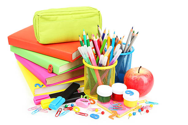 istock School supplies isolated on white 538780155