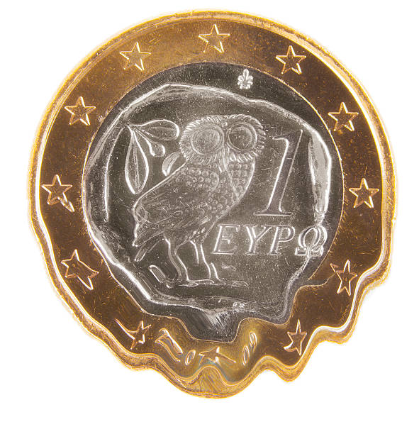 istock Greek Euro coin melts 538780753
