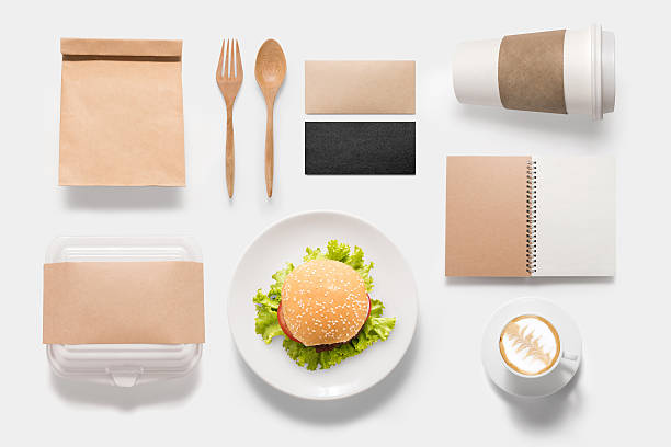 istock Design concept  brand of mockup burger set isolated 538780986