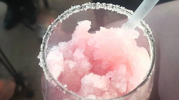 Photo of Frozen Mixed Drink in Sugar-Rimmed Glass