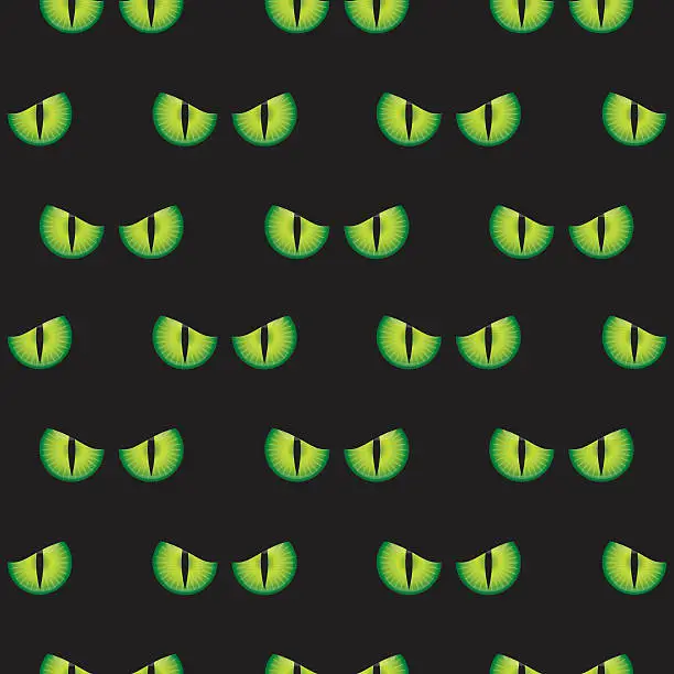 Vector illustration of Demon Eyes Pattern