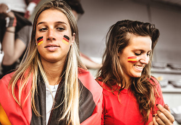 istock deutsch and spanish supporter at the soccer stadium 538785142