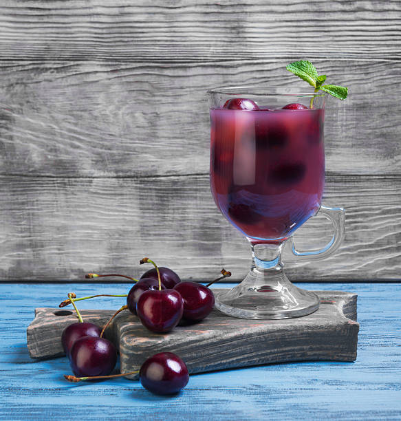 istock Cocktail with fresh sweet cherries 538787930