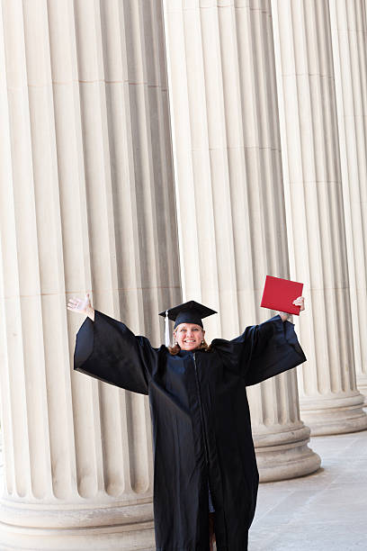 istock Middle Age Woman with Diploma Graduating from University 538788306