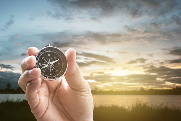 istock compass in hand on lagoon in the evening 538789654