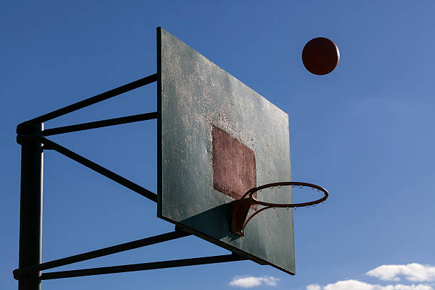 istock basketball court ring board against the sky 538789948