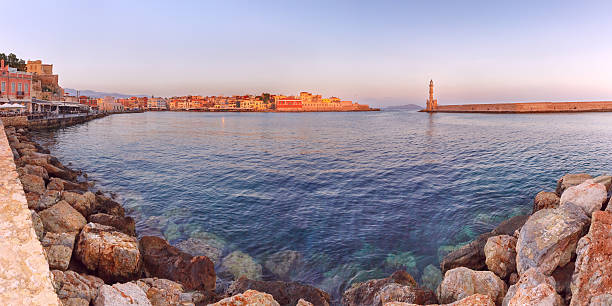 istock Panorama old harbour, Chania, Crete, Greece 538790518