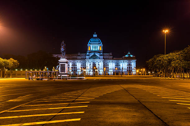 istock Illuminated Ananta Samakhom Throne Hall at night in Bangkok, Tha 538790708