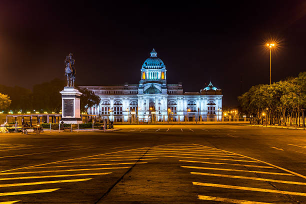 istock Illuminated Ananta Samakhom Throne Hall at night in Bangkok, Tha 538790814