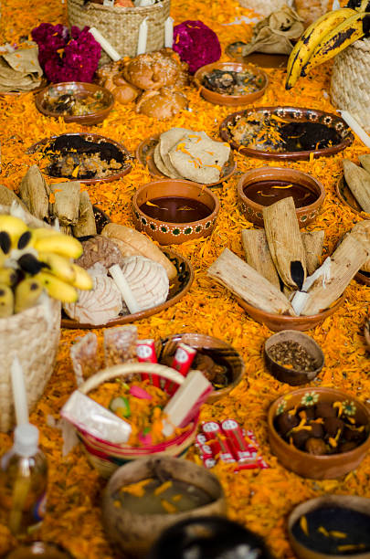 Day of the dead Part of a mexican day of the dead offering altar religious offering stock pictures, royalty-free photos & images