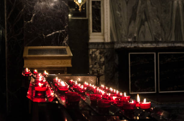 istock Candles lit Inside of Westminster Cathedral 538793636