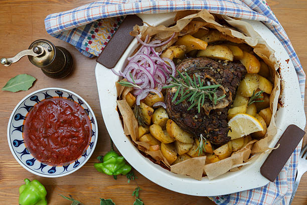 istock Traditional Greek kleftiko, an oven-baked lamb stew 538797584