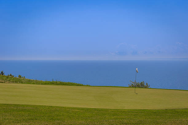 istock Golf field near the sea 538798464