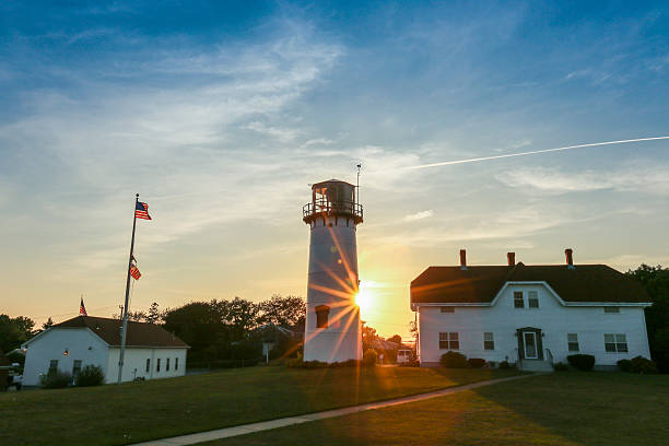 farol de nauset - nauset beach imagens e fotografias de stock