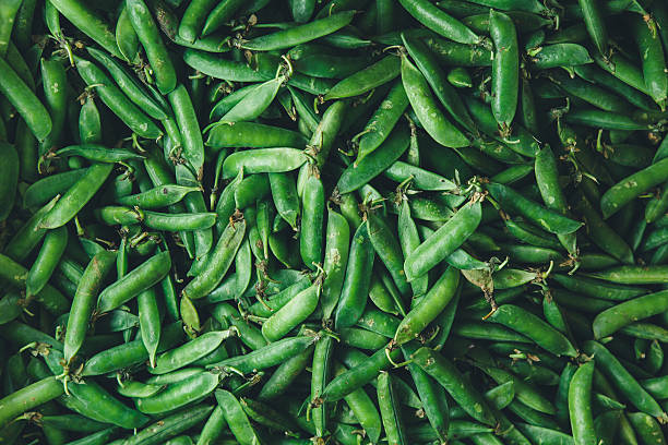 Pods of young peas