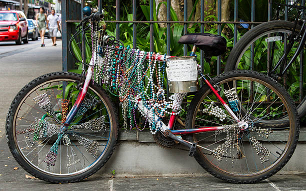 perlenfahrrad - cajun food stock-fotos und bilder