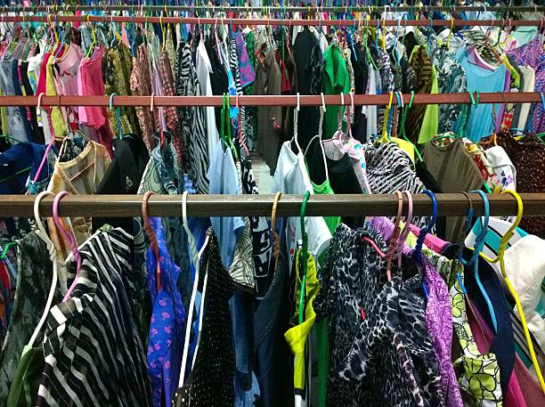 istock The Secondhand clothes in the market 538803916
