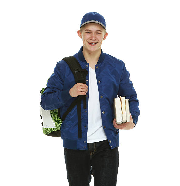 istock Cheerful male holding books 538805616