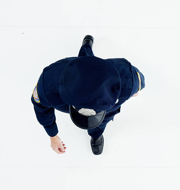 istock Above view of police walking 538806234