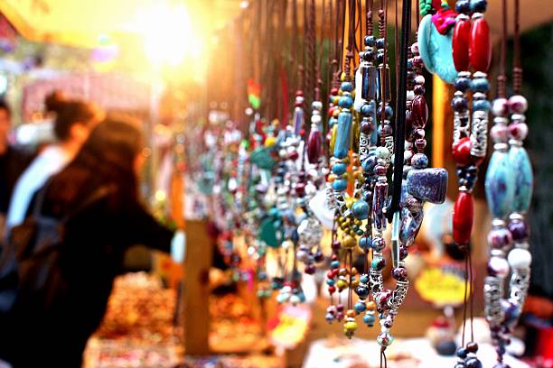 Jewelry stall at a night market